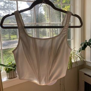 Princess Polly Keaton Corset Top in White. Size 2. New with tags!